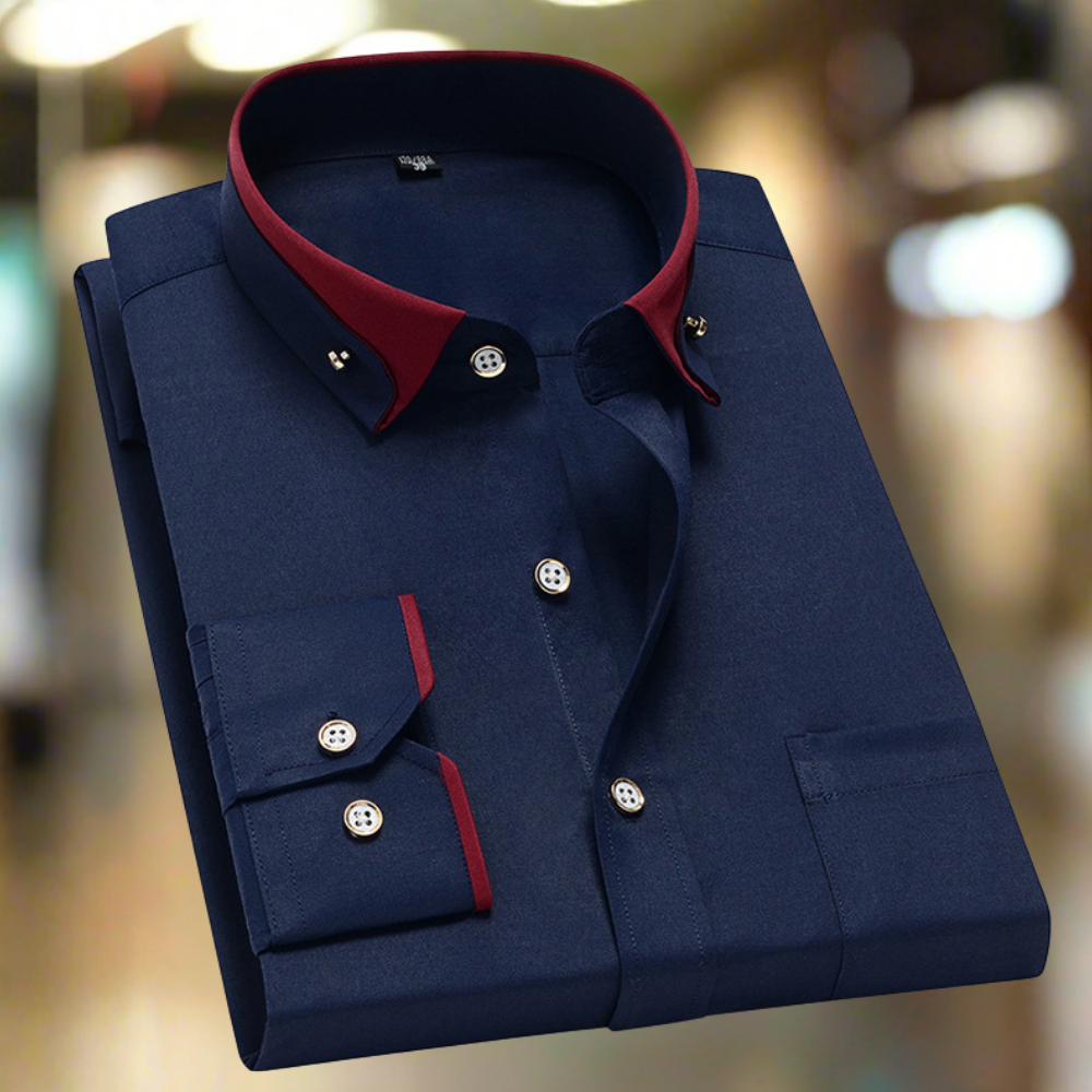 Adalbert | Camicia classica in cotone a maniche lunghe