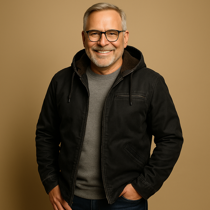 Giacca con Cappuccio e Chiusura a Zip