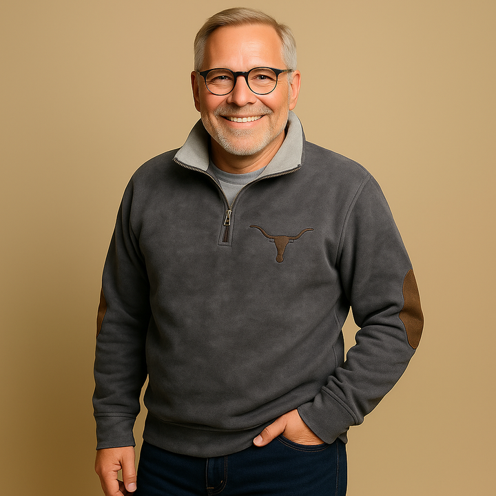 Pullover a Mezzo Zip