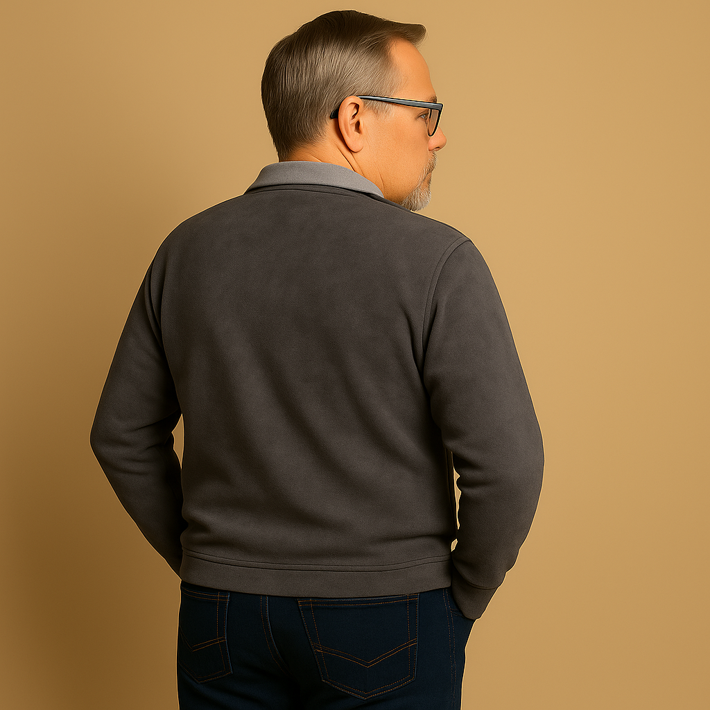 Pullover a Mezzo Zip