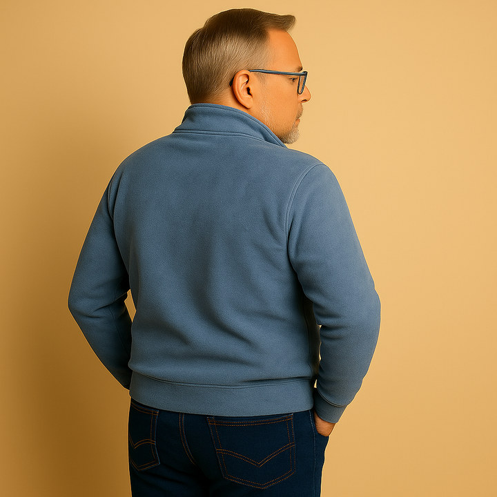 Pullover a Mezzo Zip