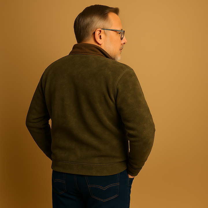 Pullover con Mezzo Zip