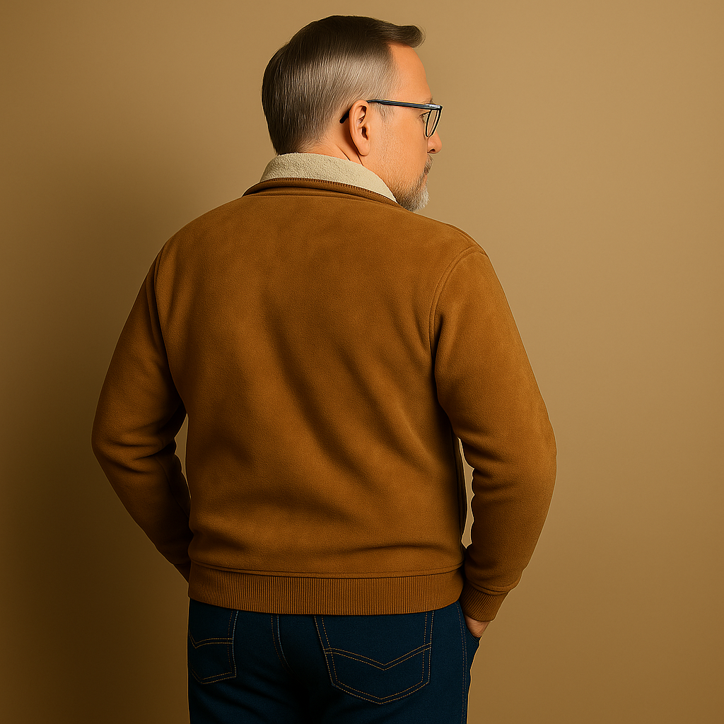 Pullover con Mezzo Zip