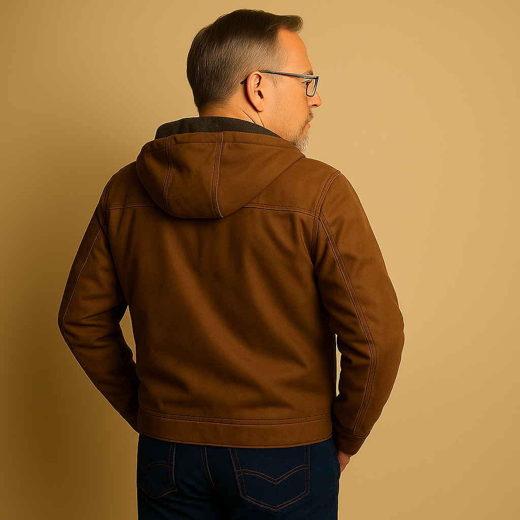 Giacca con Cappuccio e Chiusura a Zip