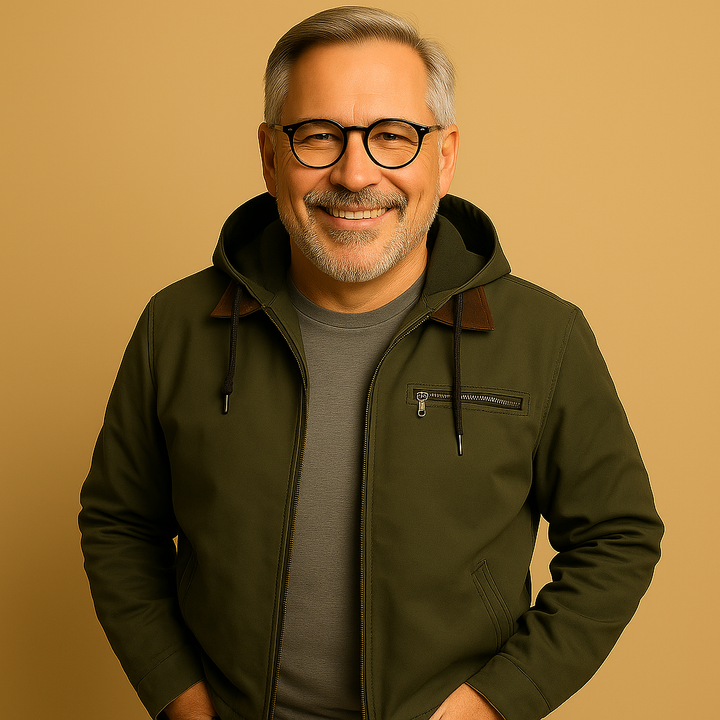 Giacca con Cappuccio e Chiusura a Zip