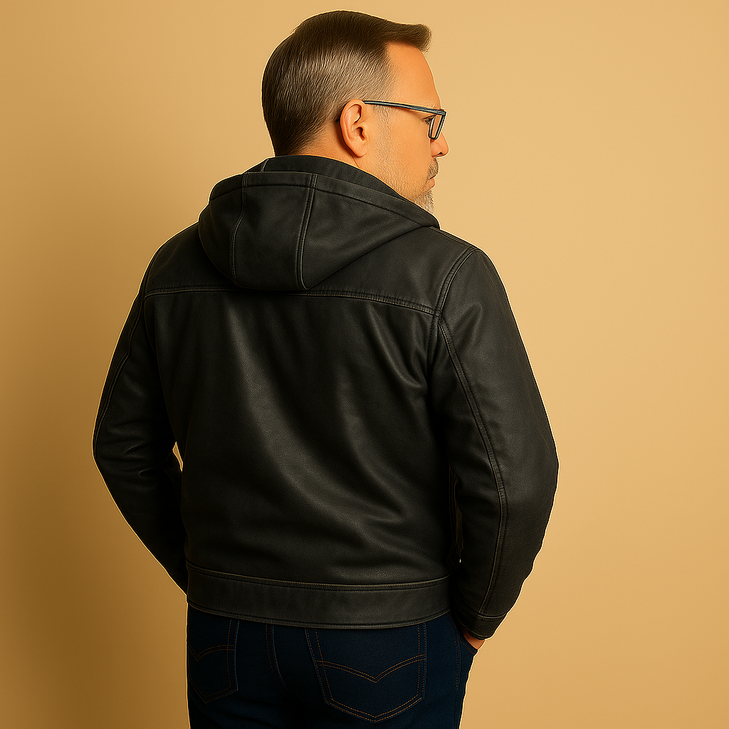 Giacca con Cappuccio e Chiusura a Zip