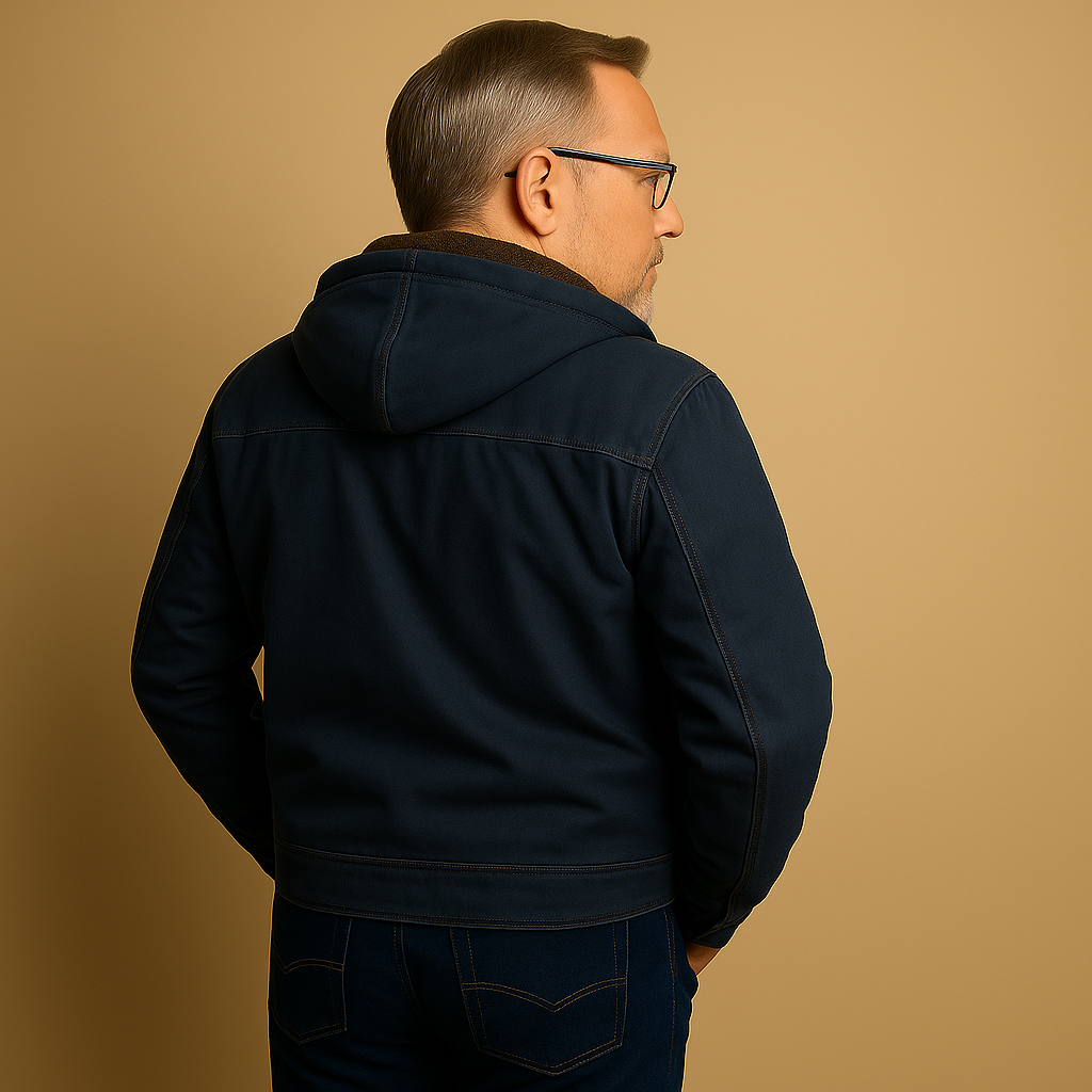 Giacca con Cappuccio e Chiusura a Zip