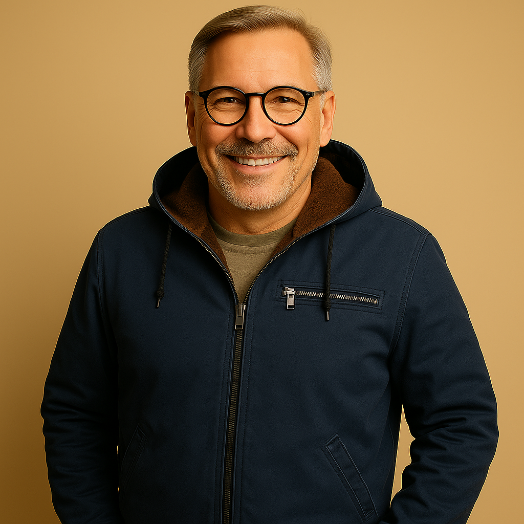 Giacca con Cappuccio e Chiusura a Zip