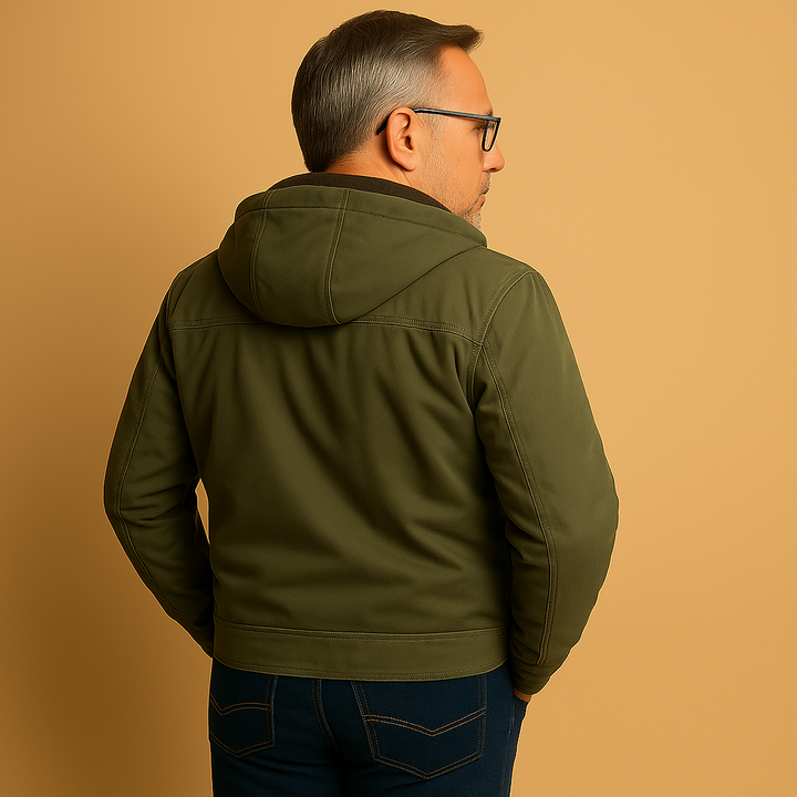 Giacca con Cappuccio e Chiusura a Zip