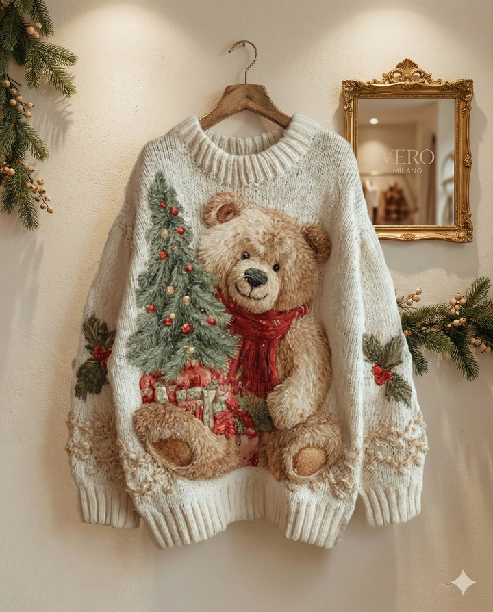 Elena – Maglione di Natale con dettagli festivi