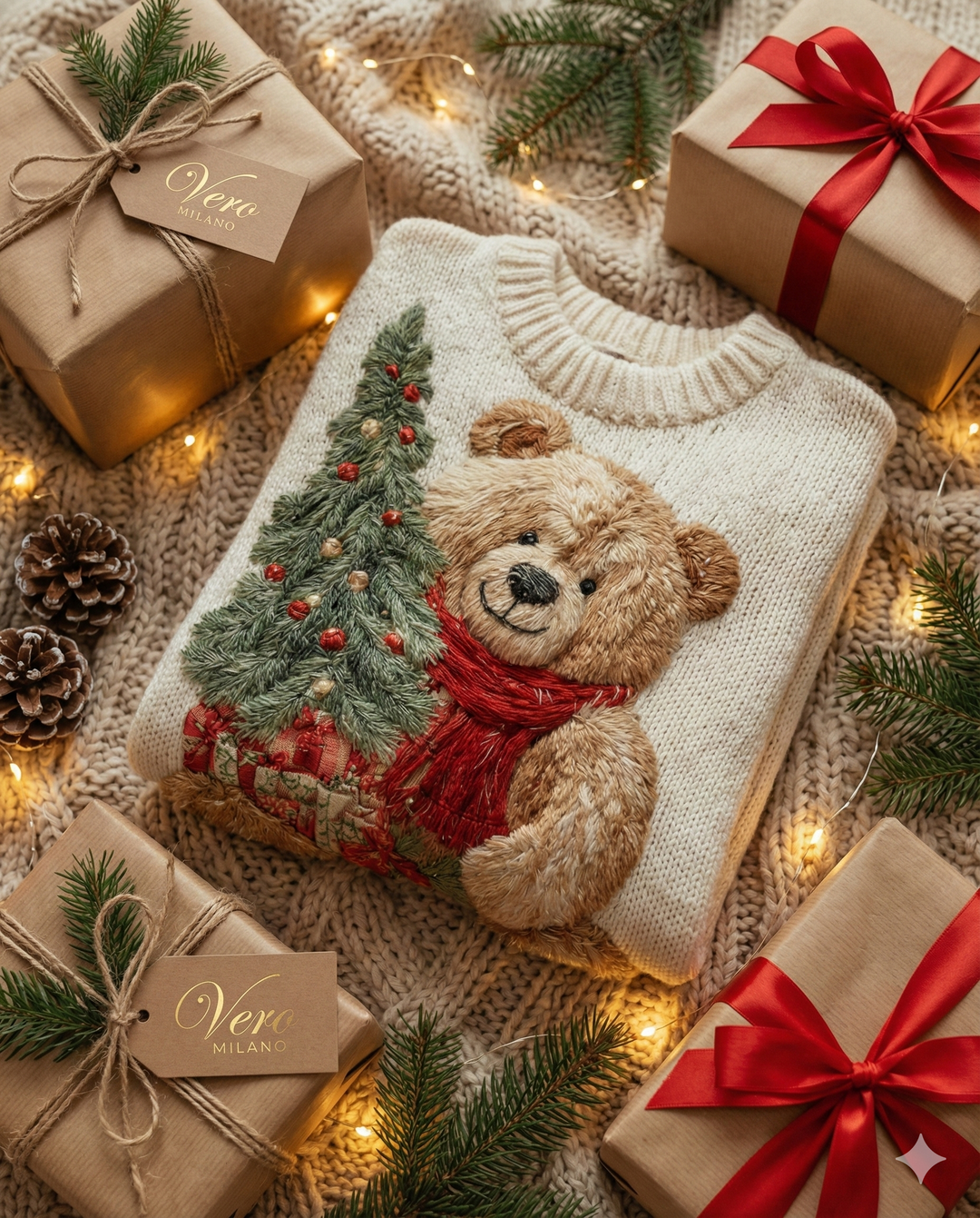 Elena – Maglione di Natale con dettagli festivi