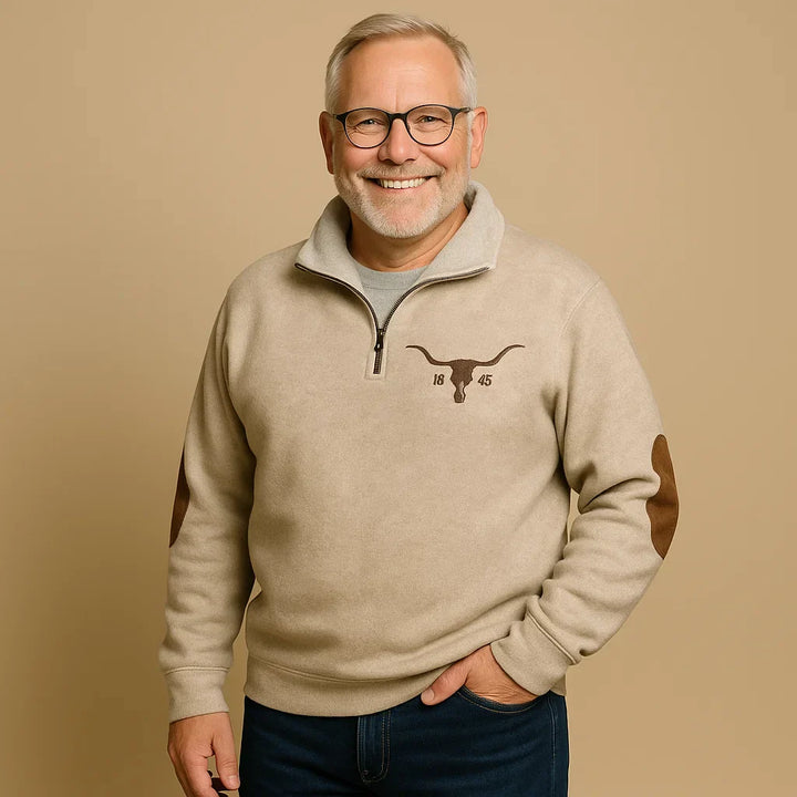 Pullover a Mezzo Zip