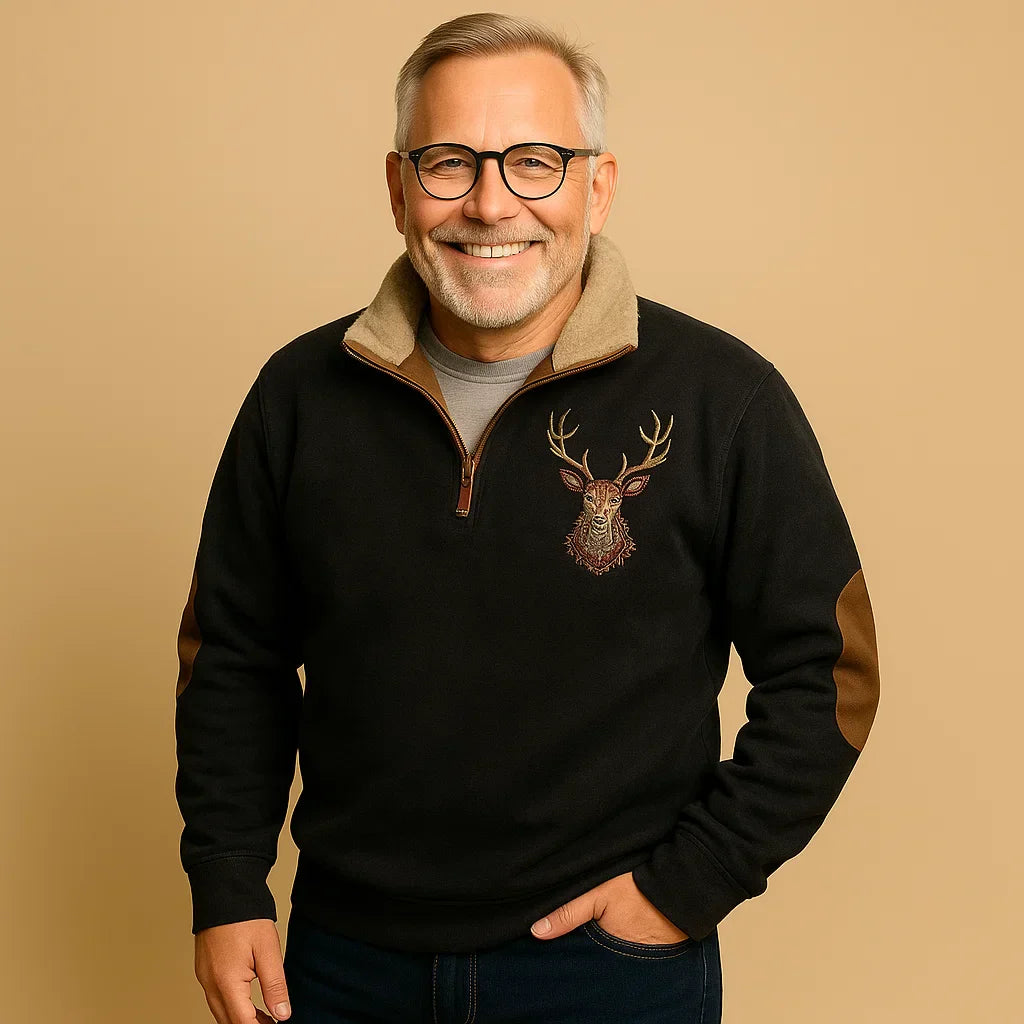 Pullover con Zip a Quarto