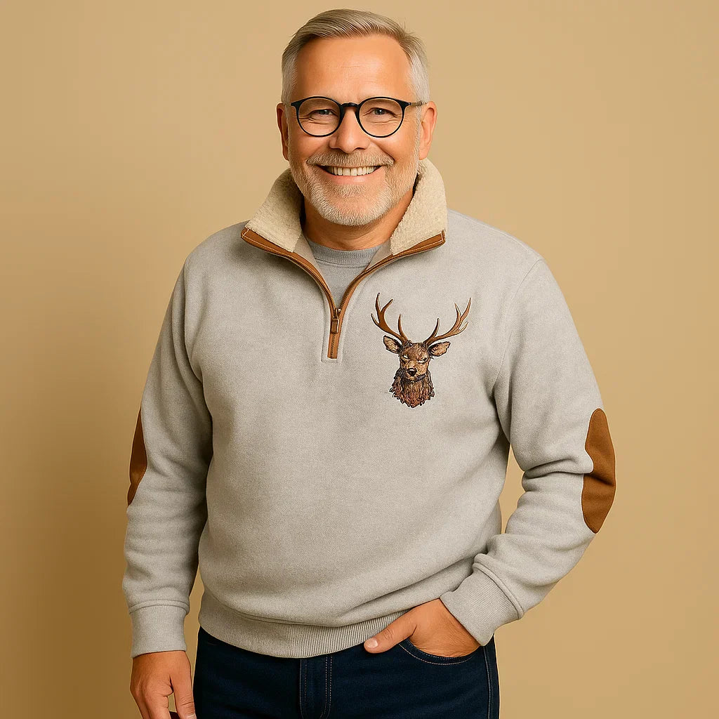 Pullover con Zip a Quarto