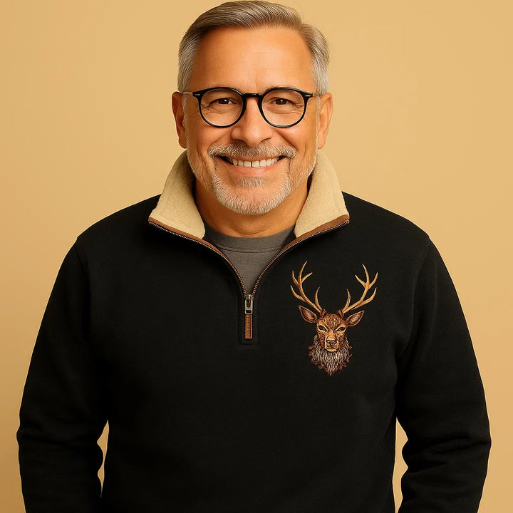 Pullover con Zip a Quarto