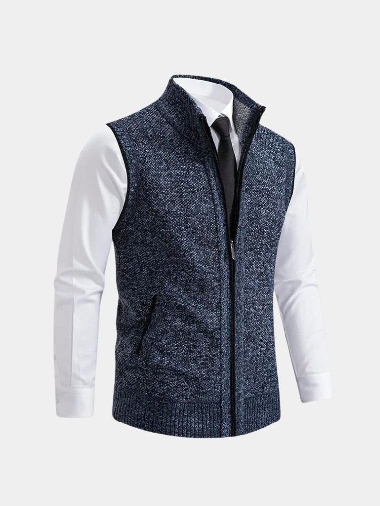 Viretti - Gilet Elegante con Zip Completa