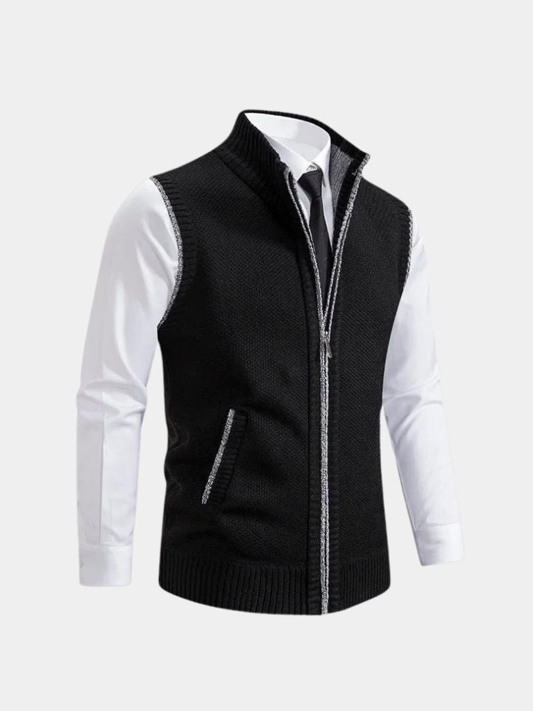 Viretti - Gilet Elegante con Zip Completa