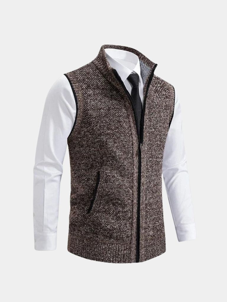 Viretti - Gilet Elegante con Zip Completa